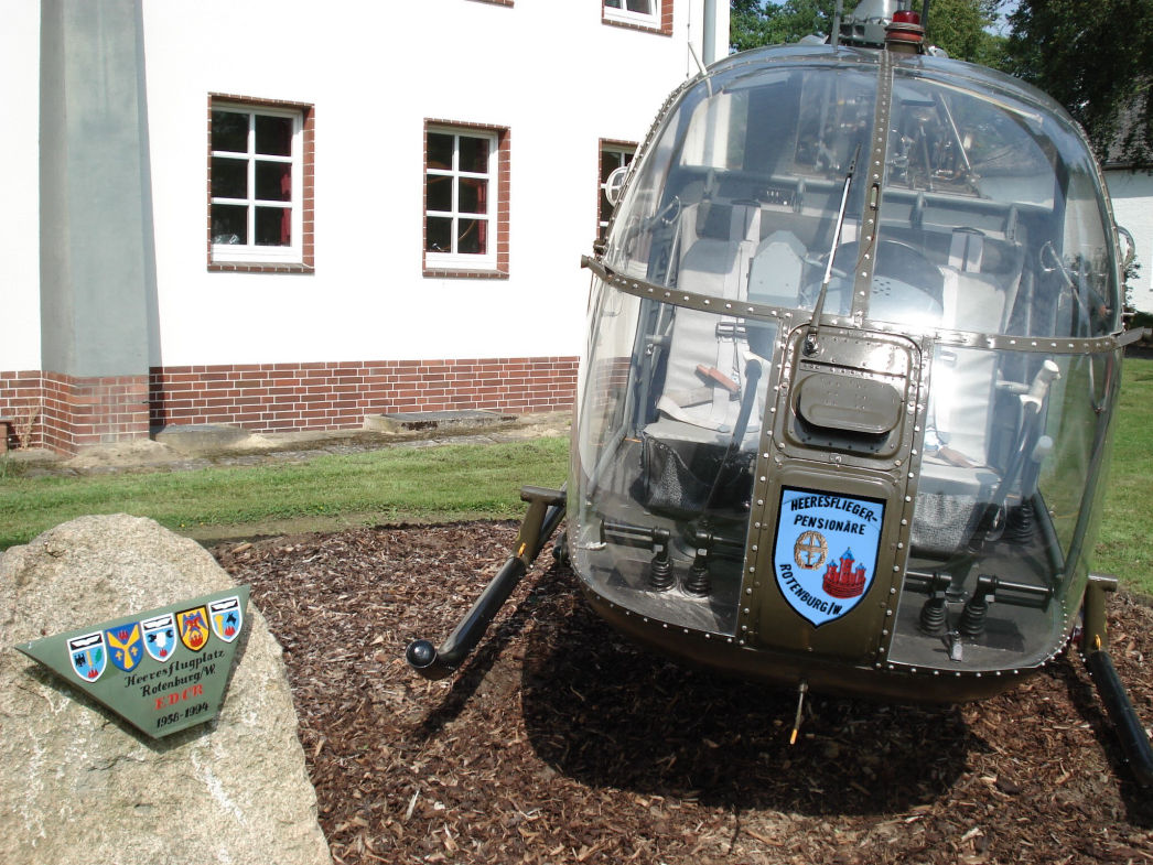 Alouette II mit dem Wappen der Heeresfliegerpensionäre Rotenburg/W.