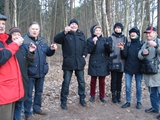 Winterwanderung und Gr�nkohlessen 2017 - Aufw�rmrunde